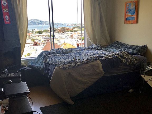 Bedroom with bay view