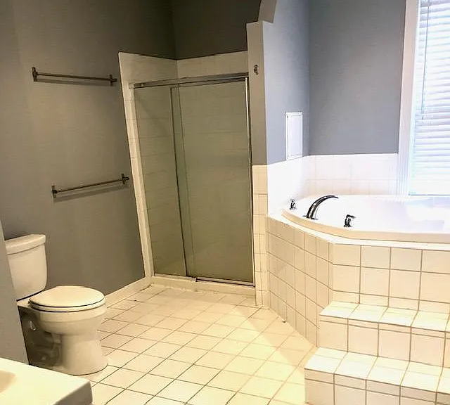 Master bathroom with jacuzzi tub