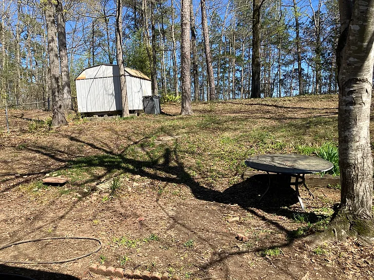 FENCED IN BACKYARD WITH STORAGE