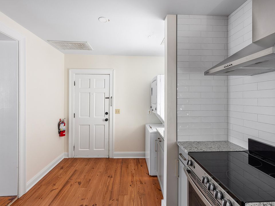 Washer and dryer in unit and included.