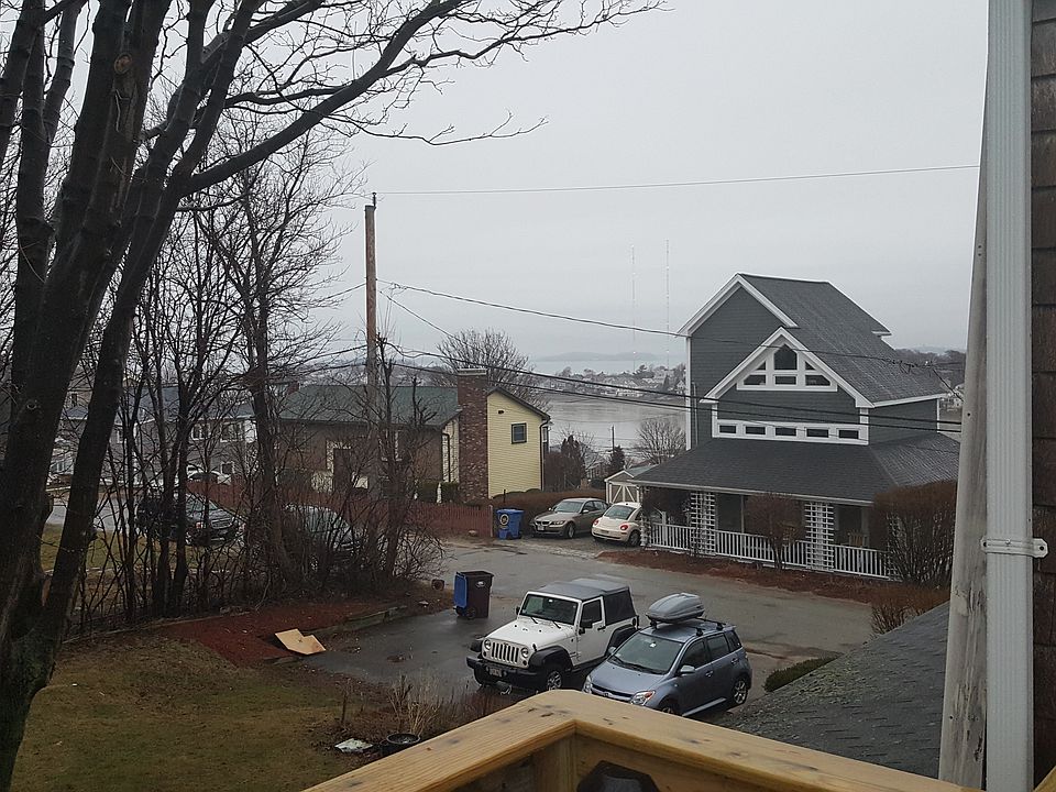 View from front porch, it's a rainy foggy day here, Boston S