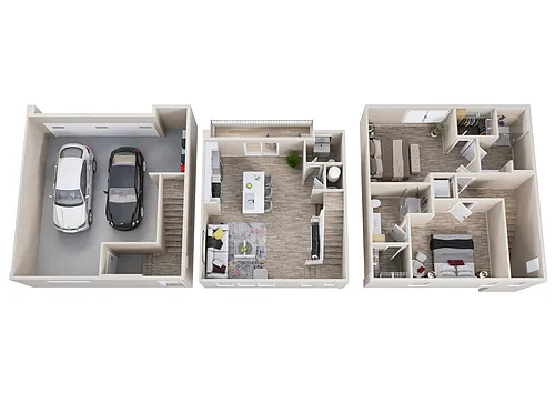 Floor plan The Lynbrook Townhome