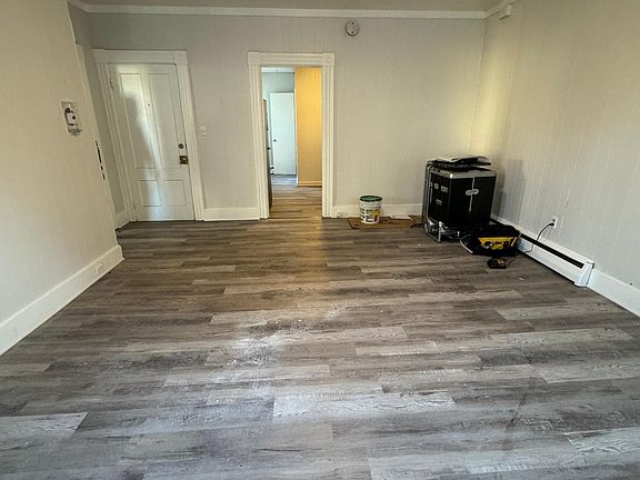 Living room looking down towards kitchen