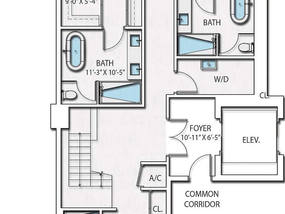 Townhouse 2 Upper Floorplan