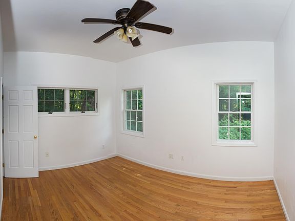 Wide angle view of bedroom