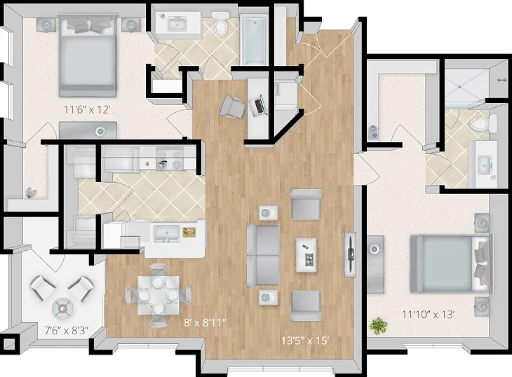 The Cocoa Floorplan Diagram