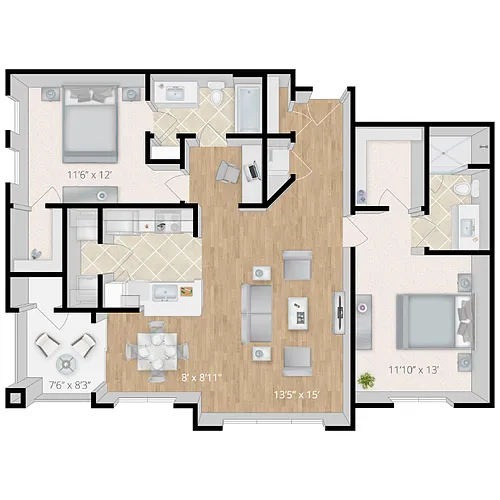 Floor plan The Cocoa