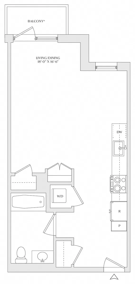 Floor plan Studio-S2