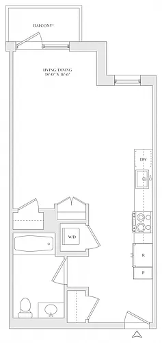 Floor plan Studio-S2