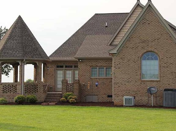 Brick patio and gazebo
