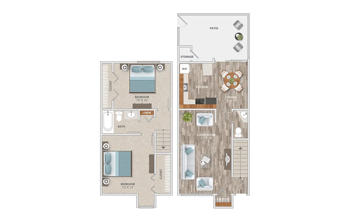 Floor plan The Missouri Townhome