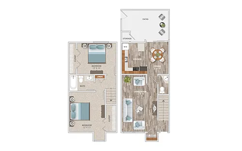 Floor plan The Missouri Townhome