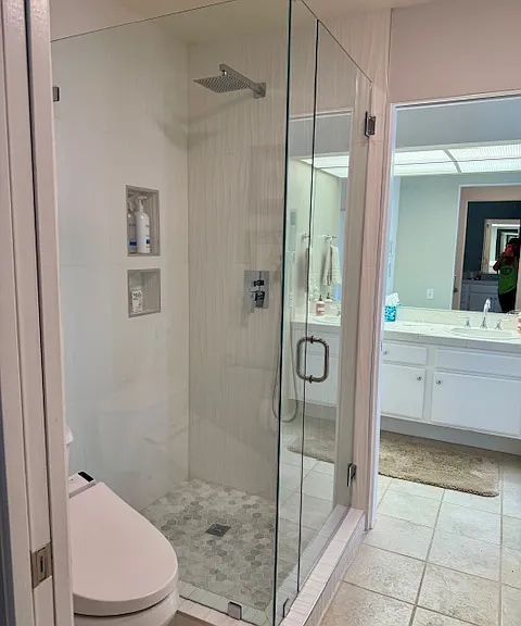 Primary brand new shower.