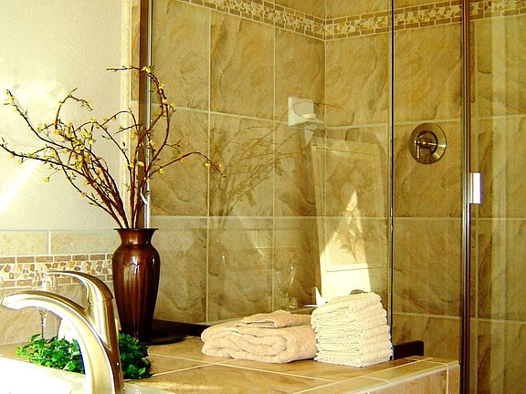 Jetted Tub and Tiled Shower