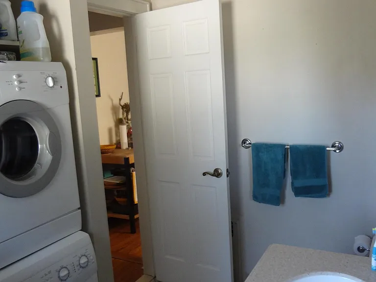 laundry in the bathroom