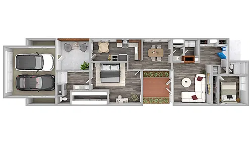 Floor plan B10 2 Bed 2 Bath