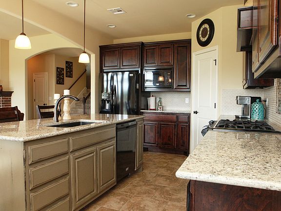 Granite tops in kitchen