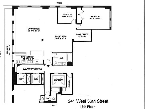 2nd image of 241 W 36th St APT 15F