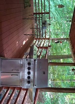 Covered deck perfect for grilling