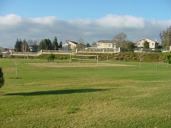 Overlooking a sand volleyball court