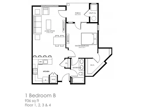 Floor plan 1B