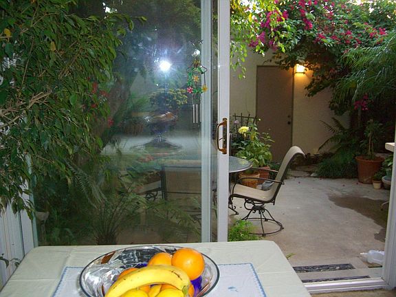 Night DR view of patio