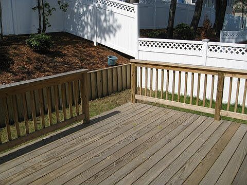 Large deck for entertaining.