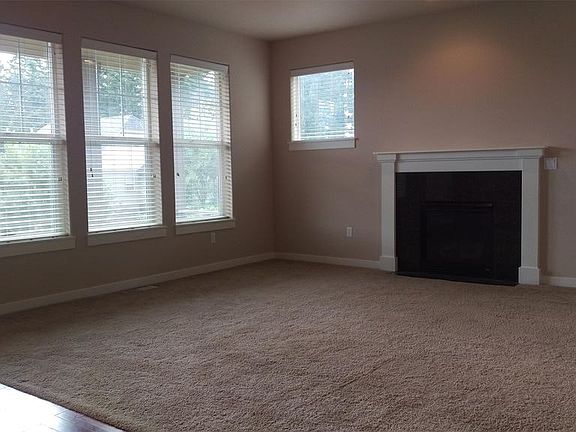 Living room with fireplace