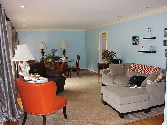 Living and dining rooms