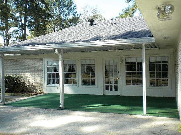 Covered back patio
