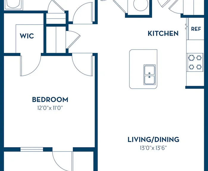 1 Bedroom | 1 Bath | 697 SF | Renovated 1 Bedroom | 1 Bath | 697 SF | Renovated