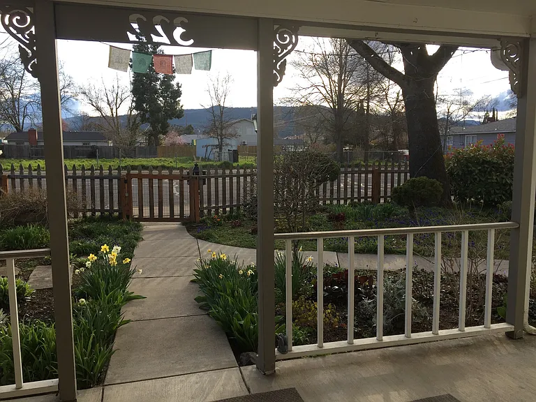 View of mountains from front porch (beautiful sunsets!)