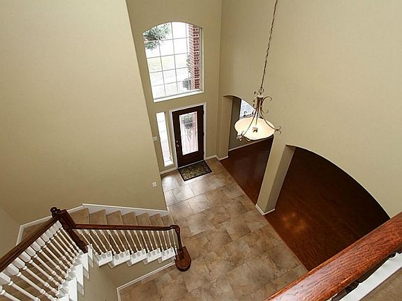 Dramatic view of the front entry.