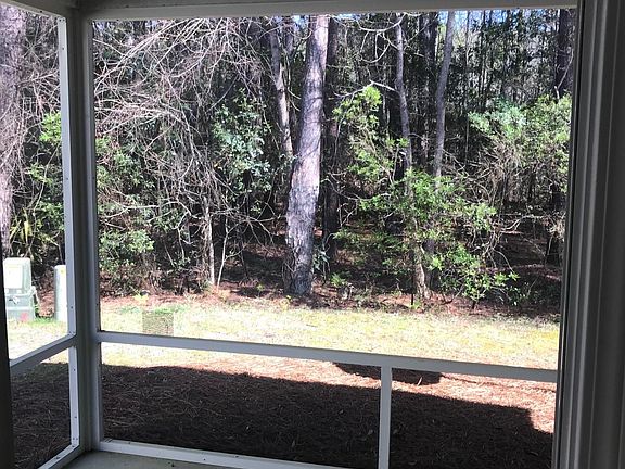 Screen porch with storage closet
