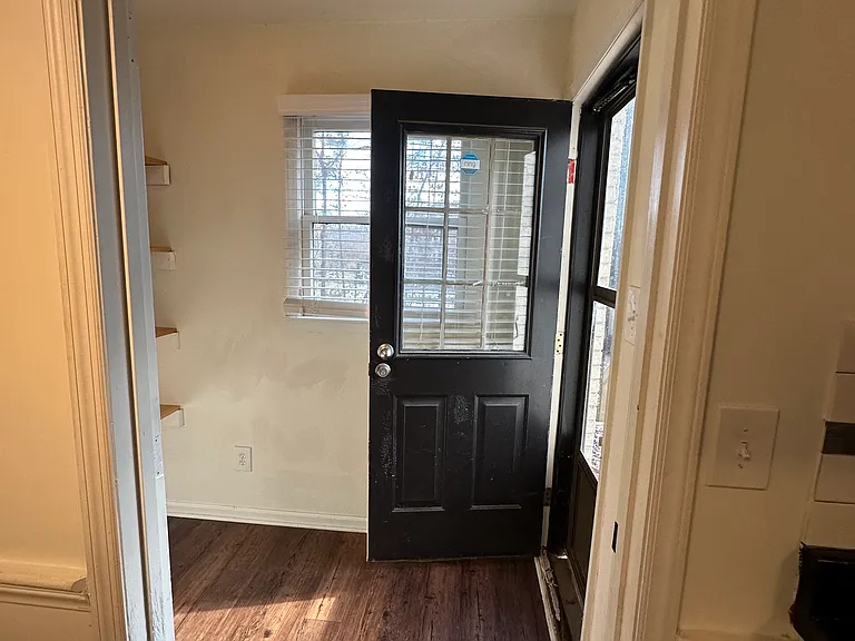 Back door with pantry area