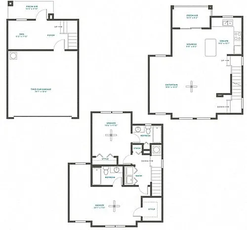 Floor plan 2H Townhome Renovation 3