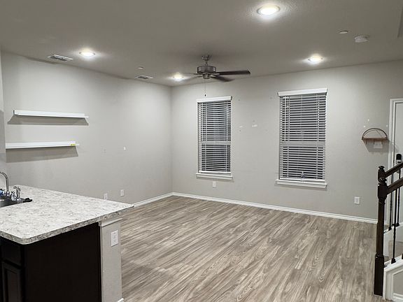Living room and dining area