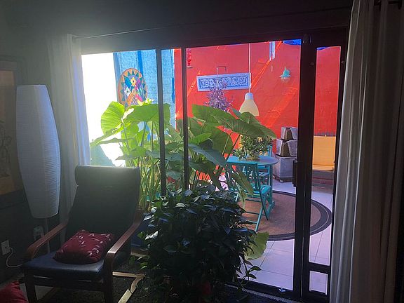 private outdoor patio