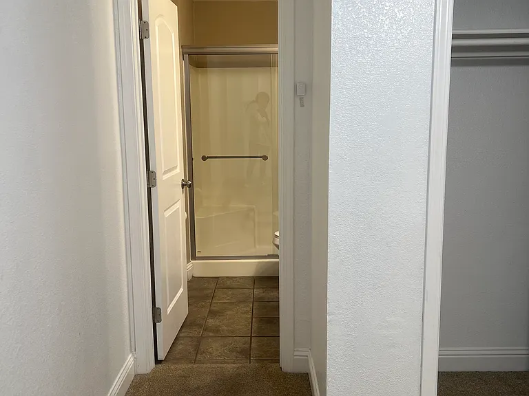 Master bedroom entrance to master bathroom
