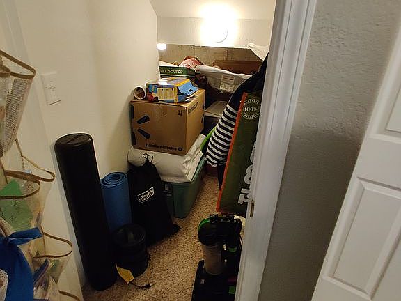 Stairs closet