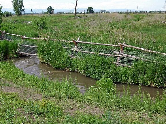 Creek on western boundary