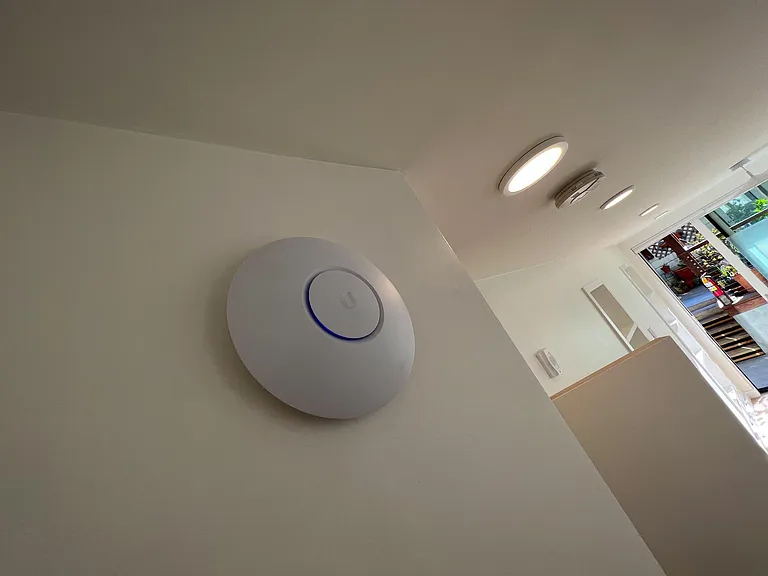 Built in Wifi with Cat-6 wiring (Sonic offers Fiber connection for less than $50/month with 300-600 gB speed)
