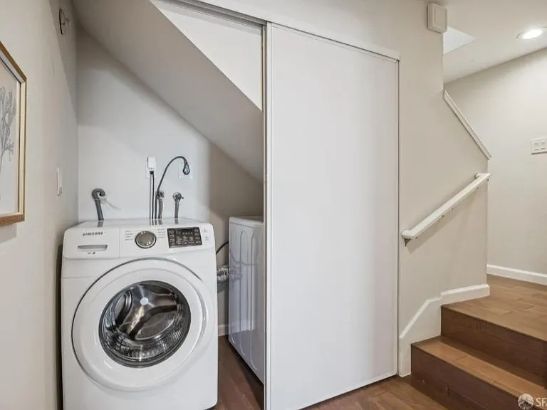 Laundry room with Samsung washer and dryer