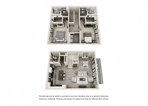 Floor plan Shawnee Townhouse