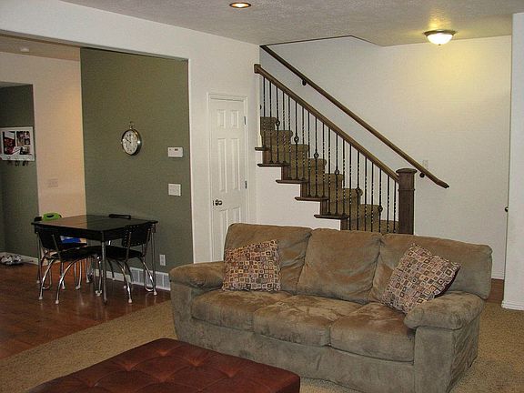 main level with custom railing.