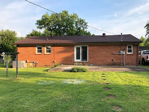 back of house and patio.