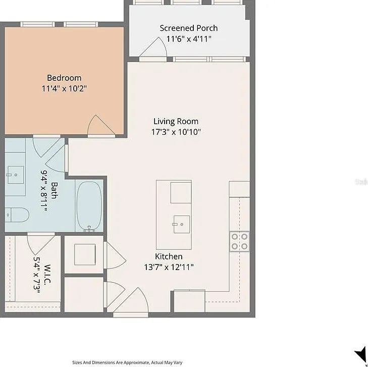 1 bed, 1.0 bath, 642 sqft, $1,450 — Photo 2