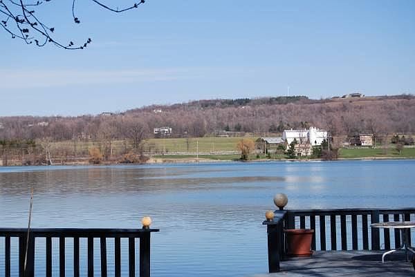Lake view from back yard