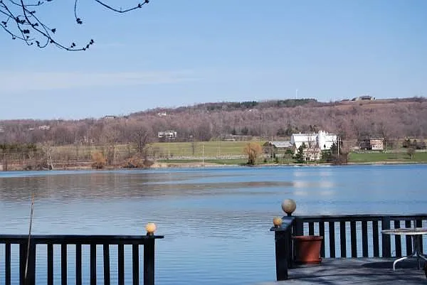 Lake view from back yard