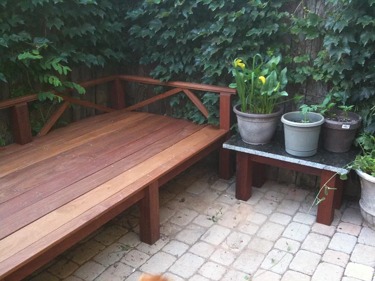 Back Patio (accessible from kitchen and basement)